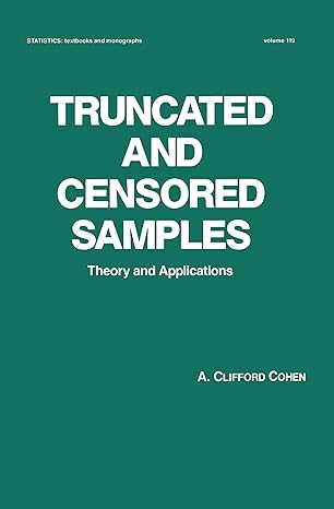 Truncated and Censored Samples - Hardback