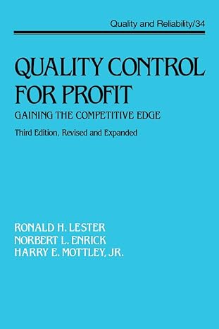 Quality Control for Profit - Hardback