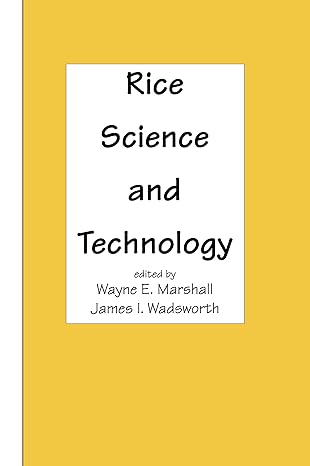 Rice Science and Technology - Hardback