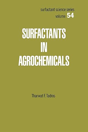 Surfactants in Agrochemicals - Hardback