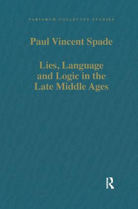 Lies, Language and Logic in the Late Middle Ages