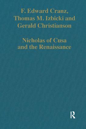 Nicholas of Cusa and the Renaissance