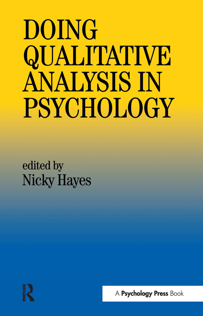 Doing Qualitative Analysis In Psychology