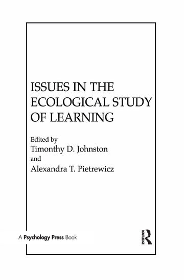 Issues in the Ecological Study of Learning