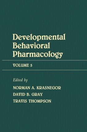 Advances in Behavioral Pharmacology