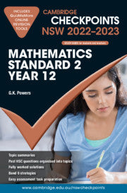 Cambridge Checkpoints NSW Mathematics Standard 2 Year 12 2022â€“2023