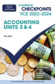 Cambridge Checkpoints VCE Accounting Units 3&4 2023-2024