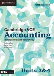 Cambridge VCE Accounting Units 3&4 5ed