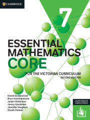 THIS IS NOT A PHYSICAL BOOK - Essential Mathematics CORE for the Victorian Curriculum 7 2ed Digital Code