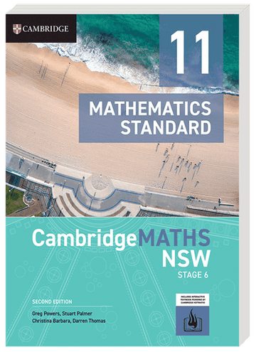 CambridgeMATHS Stage 6 Mathematics Standard Year 11 2ed Digital Code