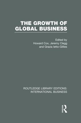 Growth of Global Business (RLE International Business)