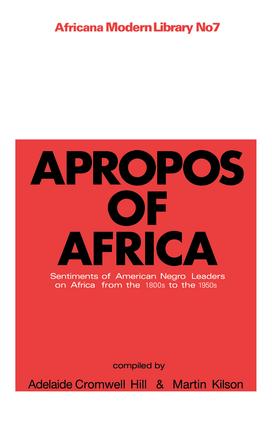 Apropos of Africa