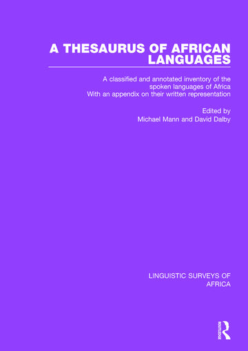 Thesaurus of African Languages