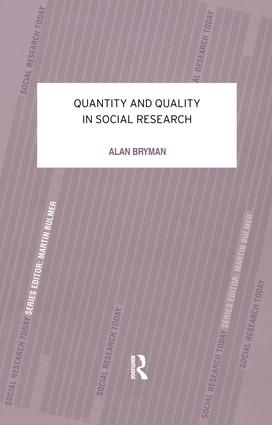 Quantity and Quality in Social Research