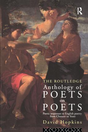 Routledge Anthology of Poets on Poets