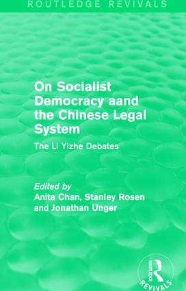 On Socialist Democracy and the Chinese Legal System