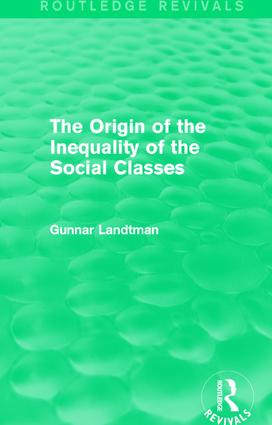 Origin of the Inequality of the Social Classes
