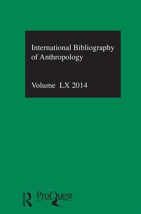 IBSS: Anthropology: 2014 Vol.60