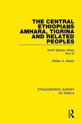 Central Ethiopians, Amhara, Tigriňa and Related Peoples