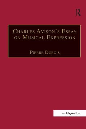 Charles Avison's Essay on Musical Expression