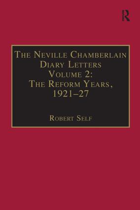 Neville Chamberlain Diary Letters