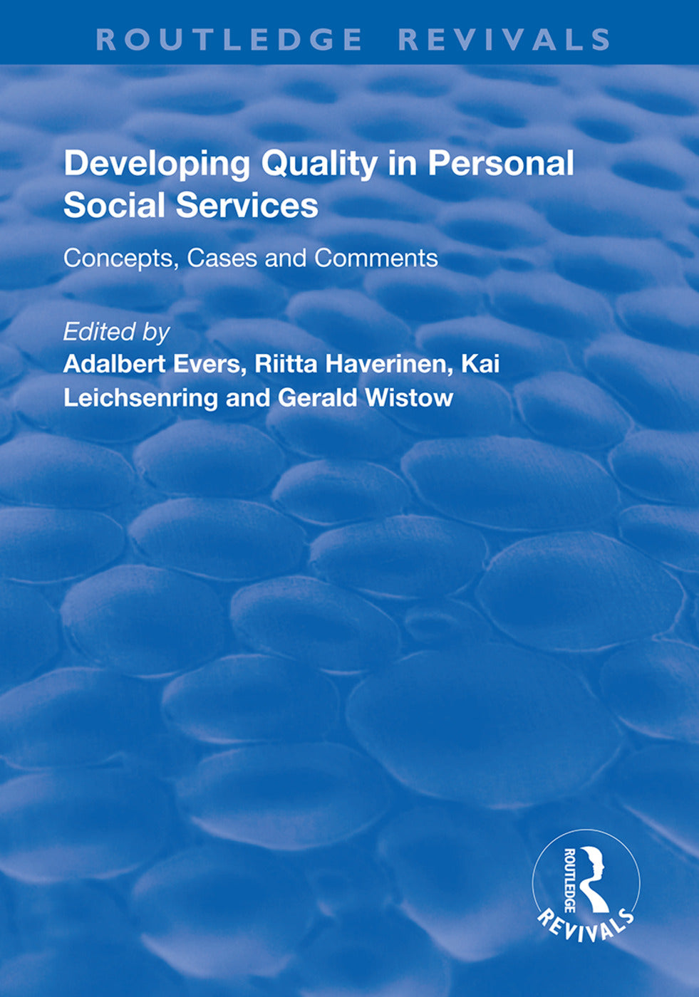 Developing Quality in Personal Social Services