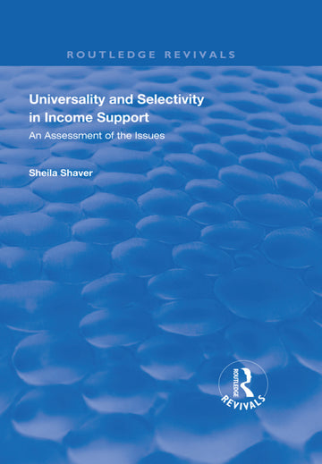 Universality and Selectivity in Income Support - Paperback / softback
