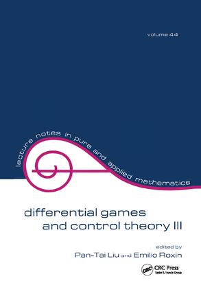 Differential Games and Control Theory Iii