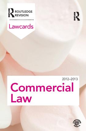 Commercial Lawcards 2012-2013