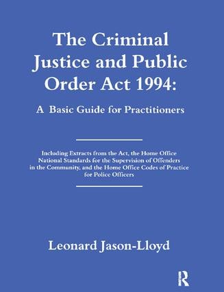 Criminal Justice and Public Order Act 1994