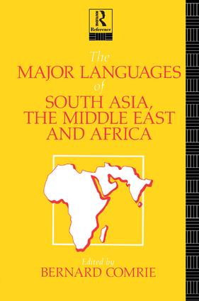 Major Languages of South Asia, the Middle East and Africa