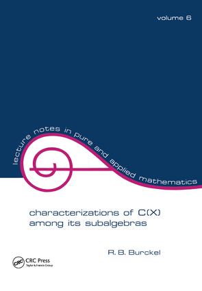 Characterization of C(x) among its Subalgebras
