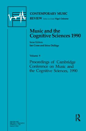 Music and the Cognitive Sciences 1990
