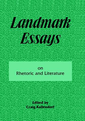 Landmark Essays on Rhetoric and Literature