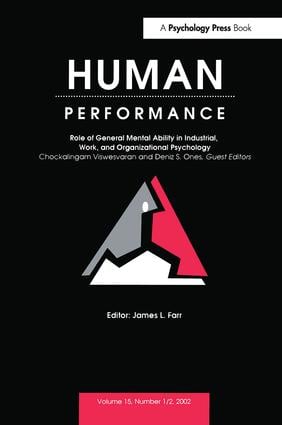 Role of General Mental Ability in industrial, Work, and Organizational Psychology
