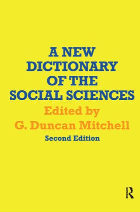 New Dictionary of the Social Sciences