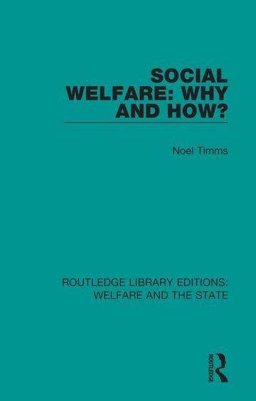 Social Welfare: Why and How? - Paperback / softback