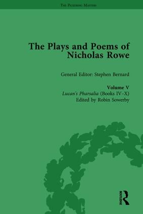 Plays and Poems of Nicholas Rowe, Volume V