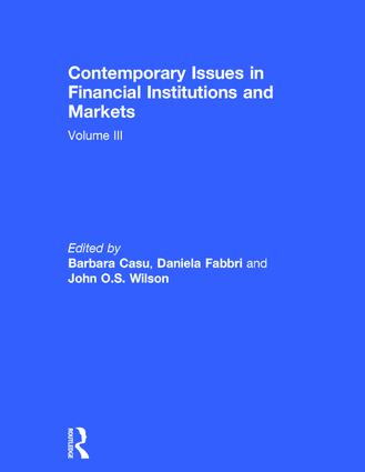 Contemporary Issues in Financial Institutions and Markets