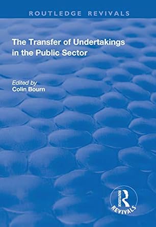 Transfer of Undertakings in the Public Sector - Hardback