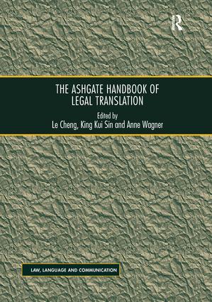 Ashgate Handbook of Legal Translation