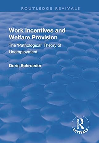 Work Incentives and Welfare Provision - Hardback