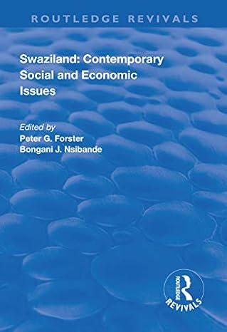 Swaziland: Contemporary Social and Economic Issues - Hardback