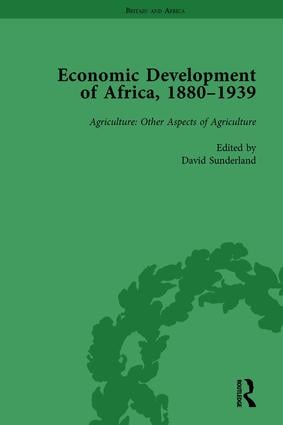 Economic Development of Africa, 1880–1939 vol 3