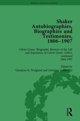 Shaker Autobiographies, Biographies and Testimonies, 1806-1907 Vol 3