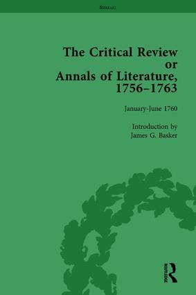 Critical Review or Annals of Literature, 1756-1763 Vol 9