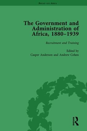 Government and Administration of Africa, 1880–1939 Vol 1