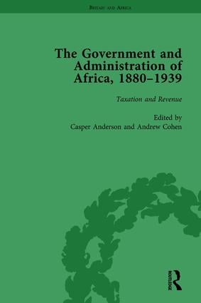 Government and Administration of Africa, 1880-1939
