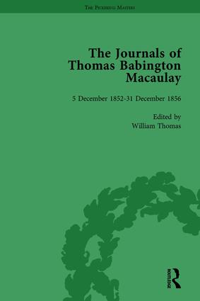 Journals of Thomas Babington Macaulay Vol 4
