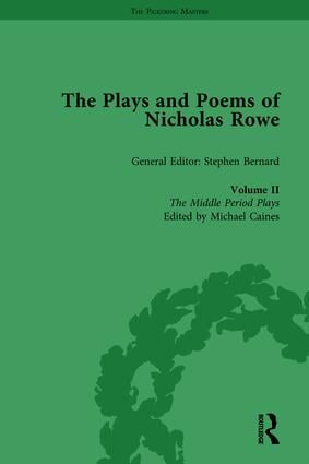 Plays and Poems of Nicholas Rowe, Volume II